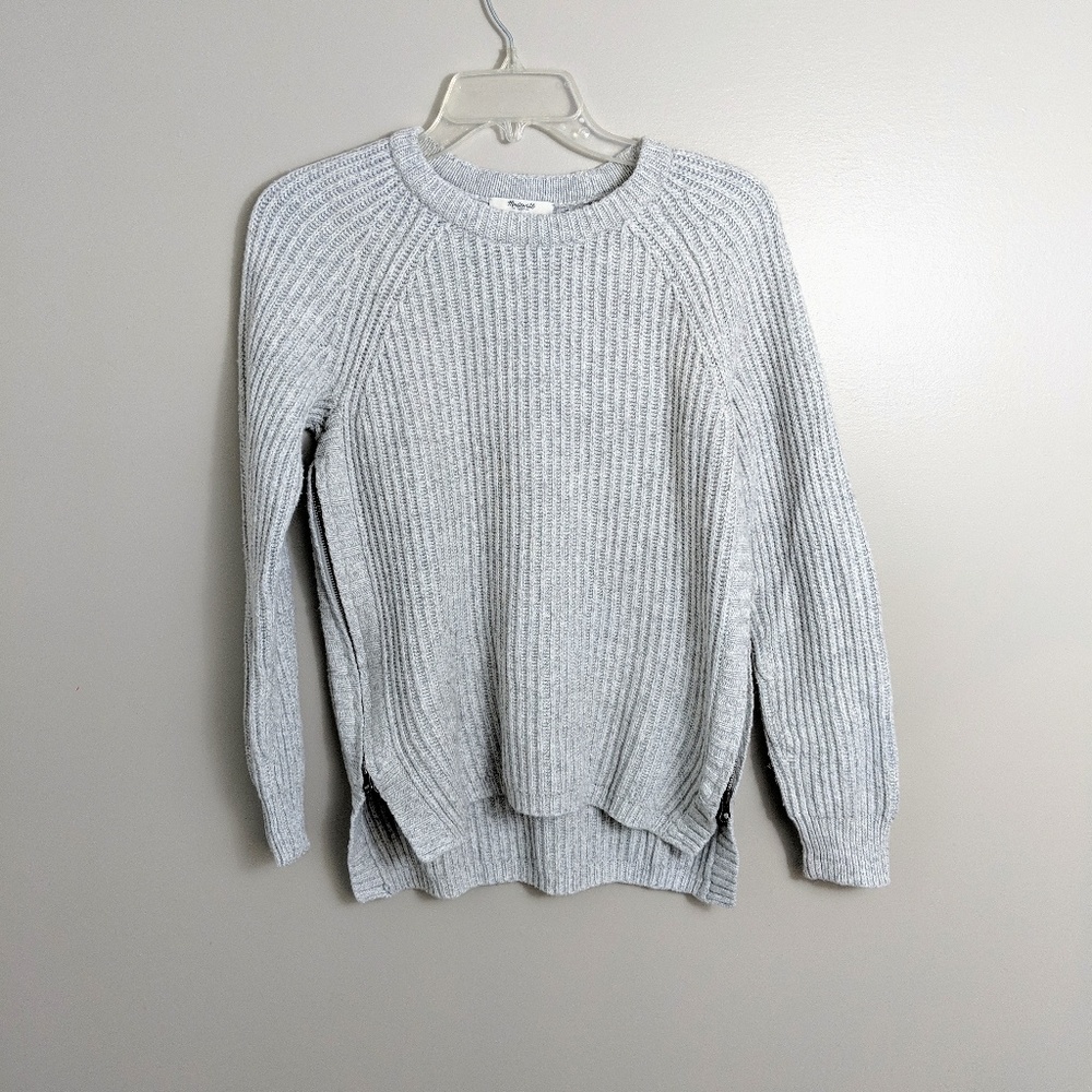 Madewell grey sweater pullover size S